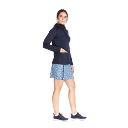 Mesh Snorkel Zip Pull-Over Hoodie